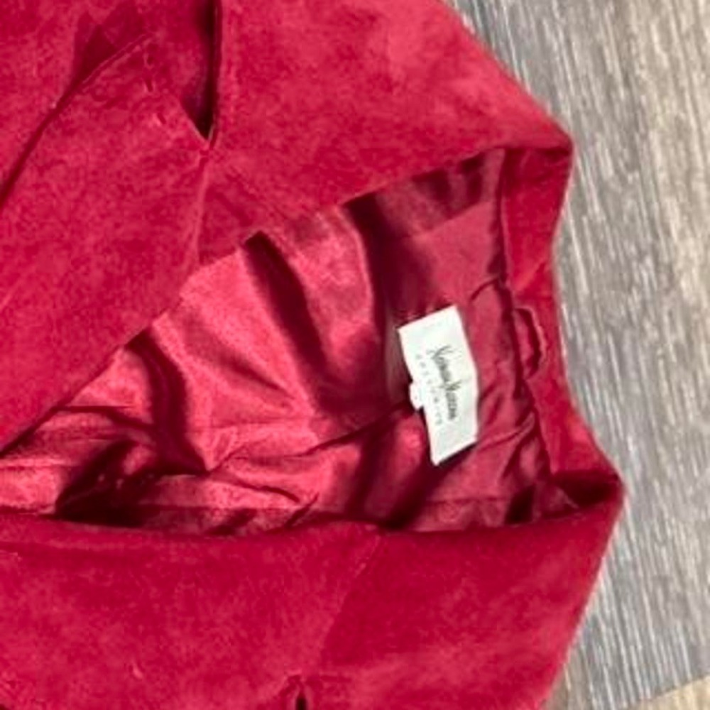 Neimun Marcus Red Blazer Jacket - image 4